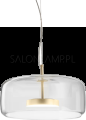 włoska lampa wisząca Jube SP G P LED Vistosi do nowoczesnych wnętrz z transparentnego szkła Murano.jpg