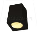 mała czarna lampa kwadratowa kostka plafon na suficie Vosto NT halogen 50W GU10.jpg
