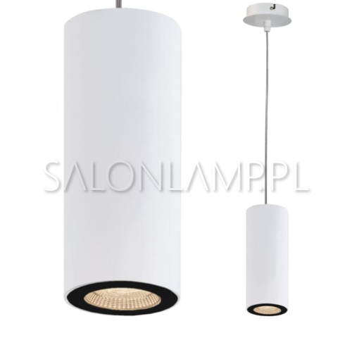 biała lampa tuba wisząca z czarnym  odbłyśnikiem  Balli 17 halogen 50W GU10 do nowoczesnych wnętrz i aranżacji.jpg