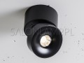 designerska czarna lampa sufitowa z regulowanym reflektorem Geit NT edge.LED 12W.jpg