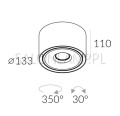 elegancka oprawa podtynkowa w suficie podwieszanym reflektor Iner 1 Trimless edge.LED 6,5W schemat.jpg