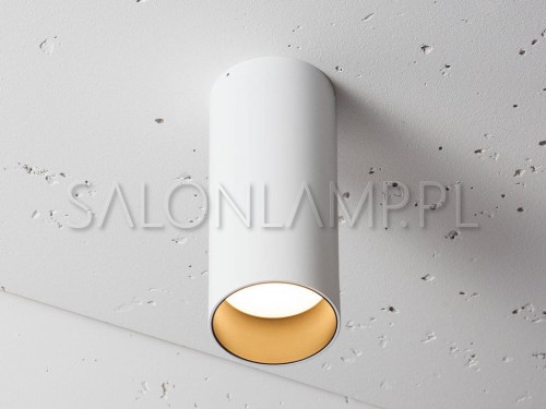 biała oprawa natynkowa do nowoczesnych pokoi Tubular 90 NT LED 8W 200H.jpg