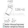techniczna lampa natynkowa reflektor Texo Single Pro NT 50W GU10 schemat.jpg