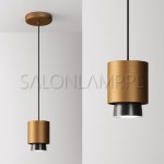 Claque h10cm LED 20W Brąz – 100x135x2000mm – Lampa Wisząca