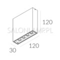 lampa natynkowa LEDowa  Shift 1.0 NT schemat