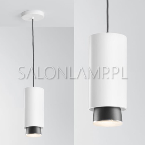 lampa zwieszana do nowoczesnych wnętrz Claque h20cm LED 20W biała