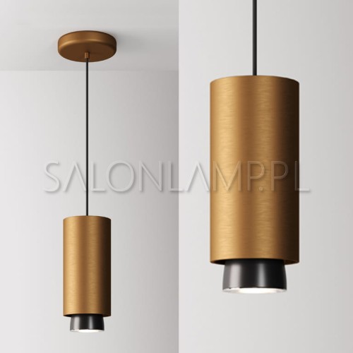lampa zwieszana do nowoczesnych wnętrz Claque h20cm LED 20W brązowa