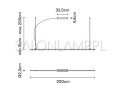 lampa LED Freeline 2m LED schemat