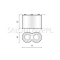 plafon natynkowy Rollo 2 czarny 2x50W GU10 schemat