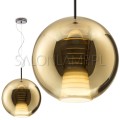 włoska lampa wisząca Beluga Royal 17W 40 gold złoty