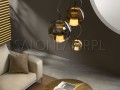 ekegancka lampa wisząca Beluga Royal 8,7W 20 titanium tytan aranżacja