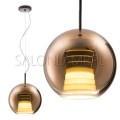 włoska lampa wisząca Beluga Royal 17W 30 bronze brąz
