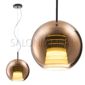 Beluga Royal LED 17W Brąz – 300x405x2000mm – Lampa Wisząca